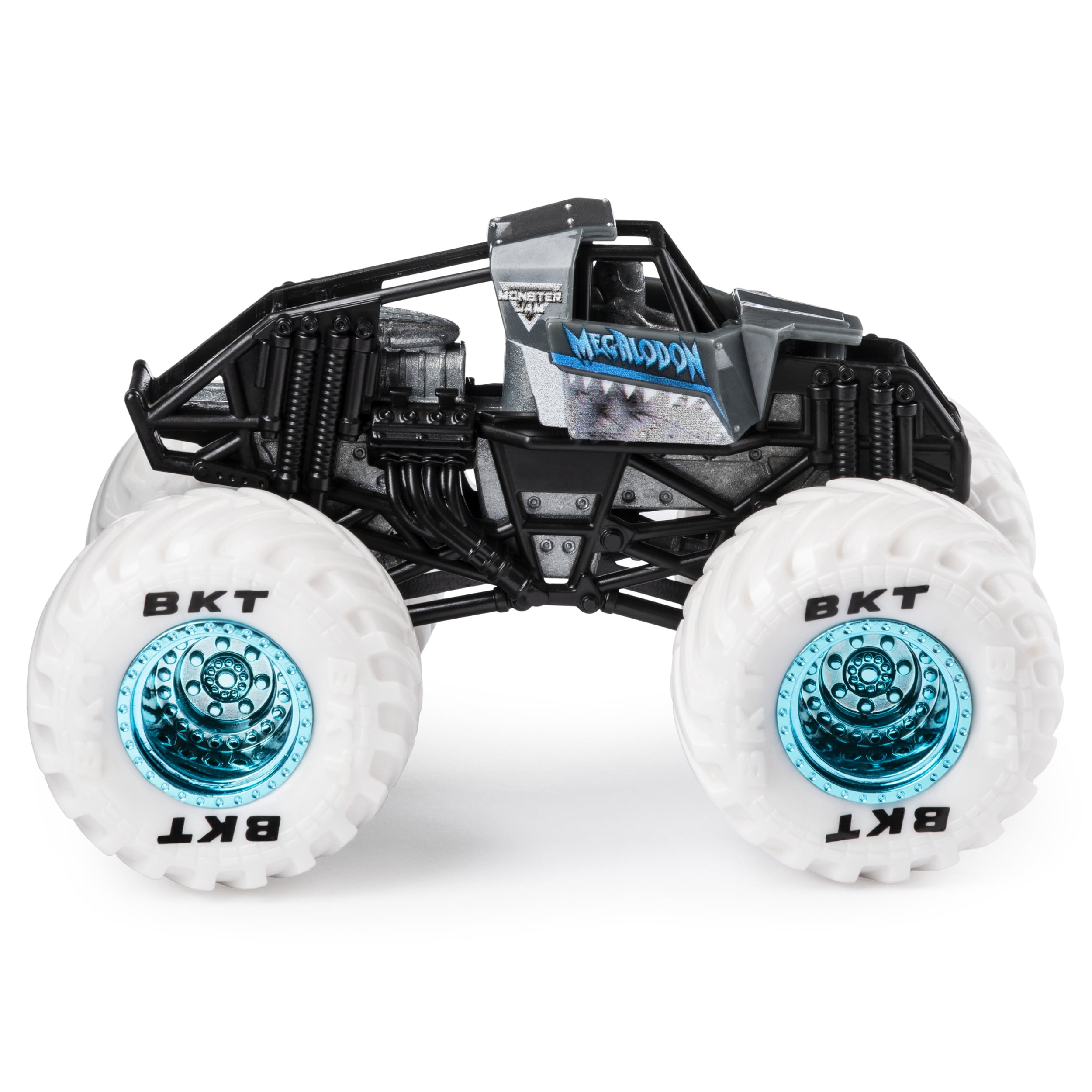 Monster Jam, Official Megalodon Monster Truck, Die-Cast Vehicle, Training Trucks Series, 1:64 Scale