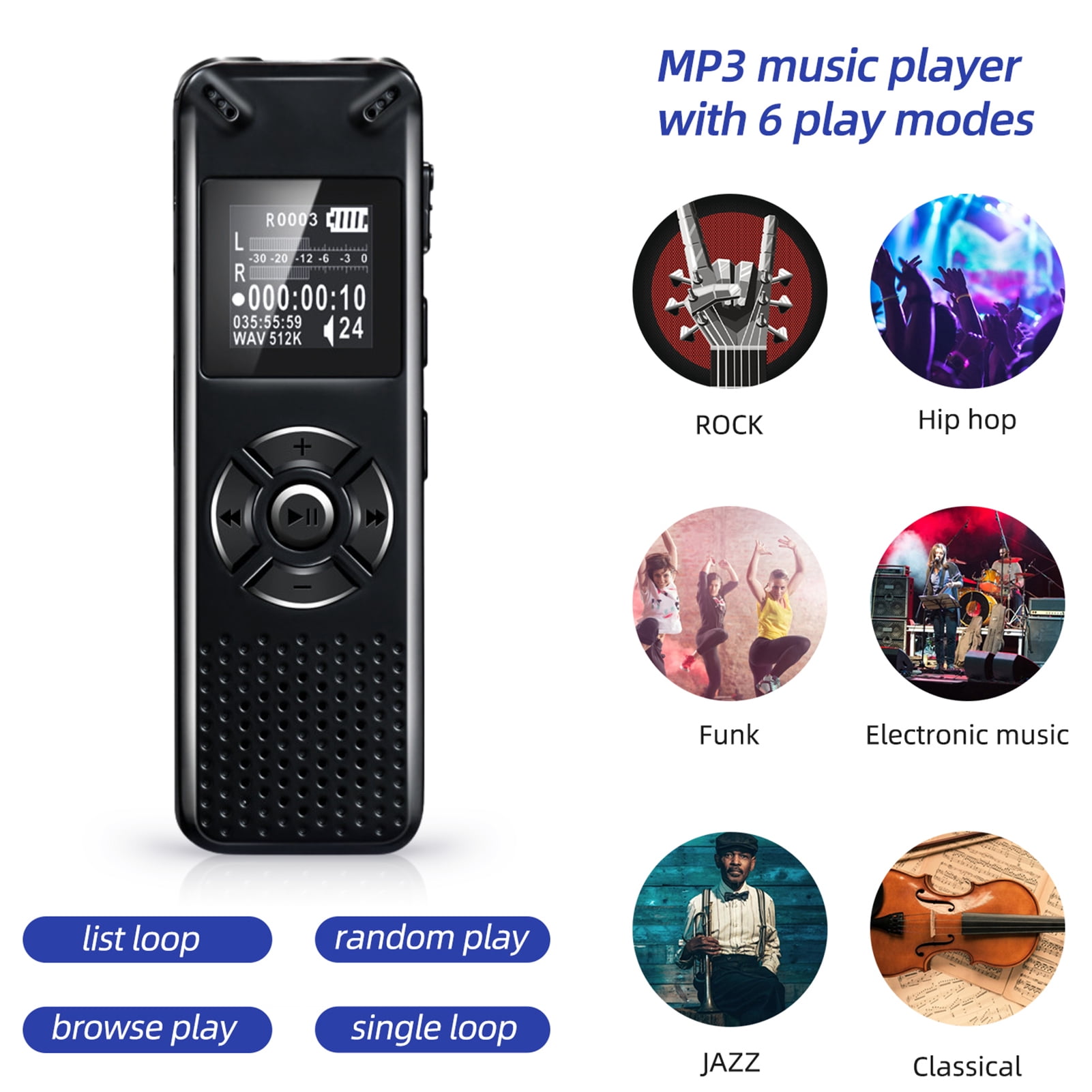 Voice recorder,Voice Audio Mp3 Player Interview Usb2.0 Player Support Voice Voice With Mp3 Voice Siuke Voice Audio Pen Voice Adben Cousopo Rookin