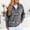 A1 Grey, variant on GILIGEGE Women Zip Up Cardigan Sweater Stand Collar Knit Printed With Bandana Patterns,Long Sleeve,Zipper Cardigans With Side Pockets,Fall Clothes,Lightweight Knit,Trendy ChristmasThick Jacket Grey