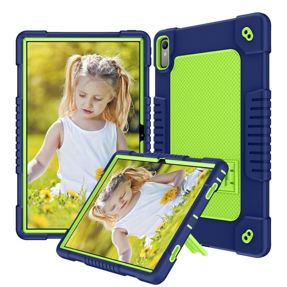 SOATUTO For Lenovo Tab P11 11.5 Gen 2 2023 (TB-350FU/TB-350XU) Case, Rugged Heavy Duty Shockproof Cover with Hand Strap Shoulder Strap for 11.5 inch Lenovo Tab P11 2nd Generation - Navy Green