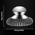 thumbnail image 3 of 2Pack Steel Dish Scrubber, Stainless Brush with Handle for Cleaning Dishes,Cast Iron,Sto ywm58, 3 of 6