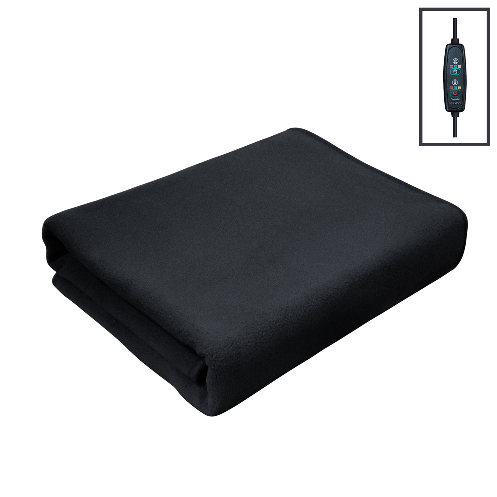Portable USB Powered Electric Heated Blanket Soft Snuggle Wrap Heated Knee Cover for Home or Office Heated Throw Blanket 