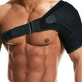 thumbnail image 3 of NIBOLOG Compression Shoulder Brace Soft High Elastic Adjustable Pain Relief Shoulder Strap Workout Rotator Cuff Support Brace, 3 of 7