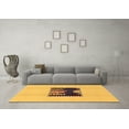 thumbnail image 3 of Ahgly Company Indoor Round Abstract Brown Modern Area Rugs, 6' Round, 3 of 4