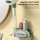 thumbnail image 4 of Soporte para secador de pelo, estante de almacenamiento de soplador sin perforaciones montado en la pared de plástico, soporte organizador Almacenamiento y organización del hogar Verde claro Yuarrent HA064413-02, 4 of 6