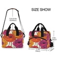thumbnail image 2 of FORMRS Reusable Lunch Bag for Work School Leakproof Insulated Cooler with Adjustable Shoulder Strap, Purple Hand Drawn Floral, 2 of 6