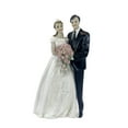 thumbnail image 1 of Injueey Muñecos para decoración de tartas, figurita de resina para novia y novio, herramienta de decoración de boda divertida, soporte para Decoración del hogar Escribe un, 1 of 6