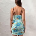 thumbnail image 4 of Ladies Elegant Sling Sleeveless Sexy Dress floral, 4 of 6