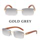 thumbnail image 1 of Gafas De Sol clásicas sin montura para hombre, lentes cuadradas a la moda, De lujo, Zonnebril Heren Lunette De Soleil, 2022 Fivean unisex, 1 of 2