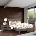 thumbnail image 5 of FOA Belkor 3-Piece Gray Solid Wood Bedroom Set - King + Nightstand + Chest, 5 of 9