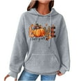 thumbnail image 2 of Brilliant Womens Clothes Fashion Women's Thanksgiving Print Casual Long Sleeve Round Neck Ladies Sweatshirts Tops Blouse Plain Hoodie Clearance Clothes under $5.00, 2 of 7