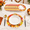 Maple Garland, variant on 50 Fall Round Paper Placemats 13.4 Inch Thanksgiving Pumpkin Disposable Place Mats Decorative Circle Plate Mat For Kitchen Table P