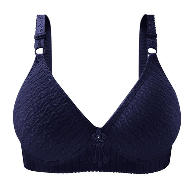 Cathalem Bralettes for Women Wireless T Shirt Bra Ultra Soft with Extender,Blue 38