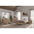 thumbnail image 4 of King Upholstered Bed with Strap Panel and Latte Finish, 4 of 8