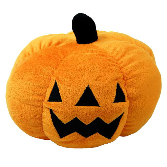 WISHPETS 9 Plush Stuffed Jack-O-Lantern Pumpkin 