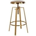 thumbnail image 4 of Flash Furniture Toledo Industrial Barstool, Gold, Set of 2, 4 of 13