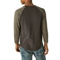thumbnail image 3 of Lucky Brand Men's Yellowstone Cowboy Graphic Print Raglan Long Sleeve Tee-Green / L, 3 of 4