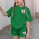 thumbnail image 5 of Vestido de Verano con Mangas Mangas Cortas Y Pantalones Cortos Set de Dos Piezas para Niños Lindo Verano Ocio Cuello Redondo, 5 of 6