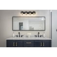 thumbnail image 3 of 4 Light Bath Vanity In Traditional Style-7 Inches Tall And 29.25 Inches Wide-Matte Black Finish Z-Lite 1938-4V-Mb, 3 of 7