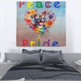 thumbnail image 3 of Peace Love Pride Pitbull with Rainbow Sunglasses LGBT LGBTQ+ Tapestry Terrier Dog Lover Wall Hanging Backdrop Home Decor - 01004, 3 of 5