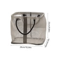 thumbnail image 3 of Mesh Wash Bag with Handle, Portable Bathroom Storage Organizer, Polyester Mesh Beach Bag, Hand Carry Bathing Tote, Travel Toiletry and Toy Storage Bag, 3 of 6