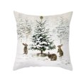 thumbnail image 1 of Funda de Almohada Papá Noel Estampado Viejo Sofá Cama Funda de Almohada Dormitorio Funda de Cojín Fe Tomshoo TPR478-10, 1 of 6