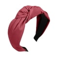 thumbnail image 5 of Women's Sweet Solid Tie Headband Knot Design Hair Hoop Accessory Hairpin, 5 of 8
