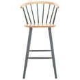 thumbnail image 5 of SAFAVIEH Blanchard Bar Stool, Natural/Grey, Set of 2 (21.7 in. W x 20.5 in. D x 41.5 in. H), 5 of 13