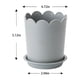 thumbnail image 3 of Maceta de pared moderna con soporte | Maceta colgante para interior y exterior | Macetas de plástico con orificio de drenaje y plato para decoración del hogar, balcón y jardín, 3 of 7