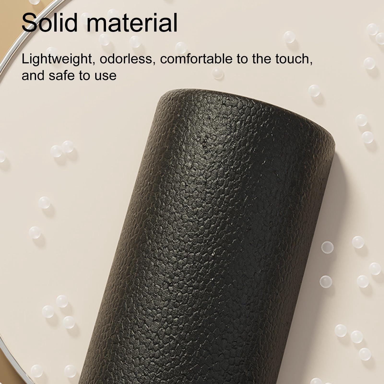 Body Muscle Foam Roller - 30x15x7.5cm High Density Stretching Equipment, Fitness Recovery Half Roller, Durable Workout Tool for Release | Home Studio Yoga Pilates Post Sports Stretching
