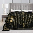 thumbnail image 5 of Dad Blanket Fathers Day Blanket Throw Blanket Gift for Father Dad Flannel Blanket Gold Sofa Blanket Soft Travel Blanket Birthday Gift 50"X40", 5 of 6