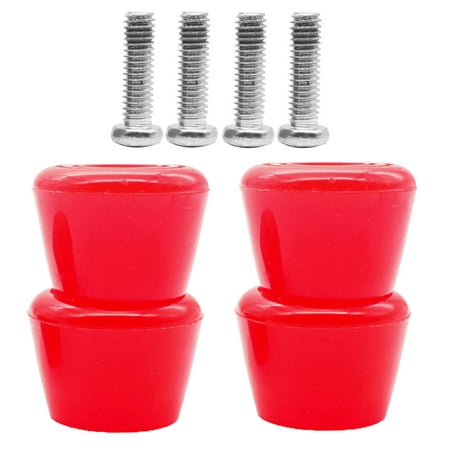 

Yesbay 2/4Pcs Roller Skate Shoes Brake Stopper with Screw for Dual-line Skating Roll