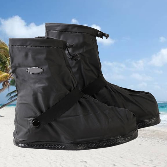 BESTYASH Snow Shoes Cover with Zipper Closure for Protecting Shoes and Trouser Legs from Water