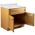 thumbnail image 3 of Design House Brookings Vanity in Modern Birch with Solid White Cultured Marble Top, Fully Assembled, 31-inch, 3 of 8