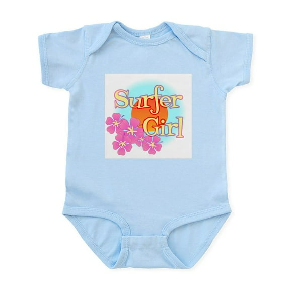 CafePress - Surfer Girl Infant Bodysuit - Baby Light Bodysuit, Size Newborn - 24 Months