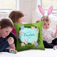 thumbnail image 1 of Xihbxyly Funda de Almohada de Pascua, Diseño Alegre de Primavera, Tela Suave, Fácil de Limpiar, Lavable a Máquina, Ideal para Sala de Estar y Dormitorio, Regalo Perfecto., 1 of 6