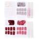 thumbnail image 1 of 96 piezas de uñas postizas de cabeza plana, extensiones de manicura con acabado mate (gris, blanco, rosa, vino tinto, con pegamento), 1 of 5