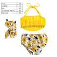 thumbnail image 2 of Trajes de baño Laklulu para niñas, bañador para niñas, bañador para niñas pequeñas, bañador para niñas, bañador deportivo de playa con flecos de 2 piezas, 2 of 6