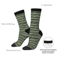thumbnail image 4 of Rateoe Jungle Green Camo USA Flag for Women Casual Calf Socks - Cute Crew Socks - Thin Soft Above Ankle Socks Size 5-11, 4 of 6
