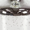 thumbnail image 4 of DecMode 9", 10", 11"H Silver Glass Decorative Jars, 3-Pieces, 4 of 9