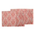 thumbnail image 3 of S4Sassy Orange Leaves & Damask Floral Washable Placemats & Napkins Table Decor Dining Mats, 3 of 3