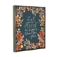 thumbnail image 5 of Stupell Industries Faith Over Fear Religious Calligraphy Patterned Floral Border Graphic Art Luster Gray Floating Framed Canvas Print Wall Art, Design by Katie Doucette, 5 of 5