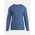 thumbnail image 5 of Athletic Works Men's and Big Men's Cotton Tee with Long Sleeves, Sizes S-3XL, 5 of 5