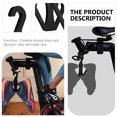 thumbnail image 3 of OULII Shoe Storage Rack 2Pcs Black Acrylic Square for Exercise Bike Gym Home Workout, 3 of 8