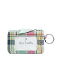 thumbnail image 2 of Vera Bradley Women's Recycled Cotton Zip ID Case Pastel Plaid, 2 of 5