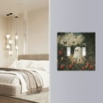 thumbnail image 4 of Yayeee Toggle Light Switch Wall Plate 2-Gang 4.56"x4.48" Decorative Outlet Cover, Ghost in Strawberry Fields, 4 of 7