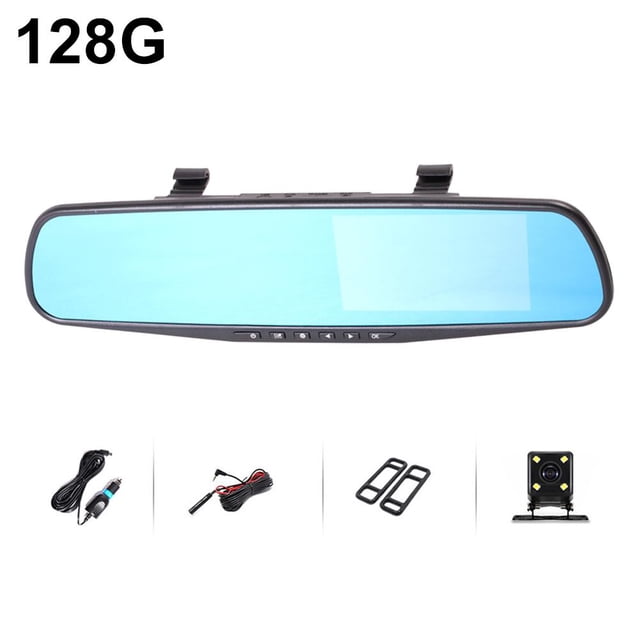 Mirror Dash Cam Backup Camera for Car, 1080P Car Rear View Mirror Video Recorder 170 Wide Angle, Backlight Driving Recorder Display for Cars