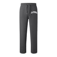 thumbnail image 2 of Boys Girls Fashion Baggy Sweatpants - Lightweight Straight Leg Athletic Joggers with Slant Pockets & Drawstring, Comfortable Casual Sportswear for Kids 4-13 Years(Dark Gray,120), 2 of 4