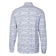 thumbnail image 3 of Men's-Cutter & Buck  Charcoal San Jose Earthquakes Big & Tall Traverse Stretch Eco Camo Print Quarter-Zip Pullover Top, 3 of 3