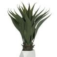 thumbnail image 3 of Bornbridge Artificial Agave Plant with Ceramic Geometric Planter - Artificial Potted Agave Plant (1 Pack, White), 3 of 4
